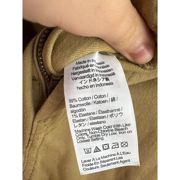 Women’s Madewell Size P27 Khaki Cotton Bermuda Pant - Picture 6 of 6